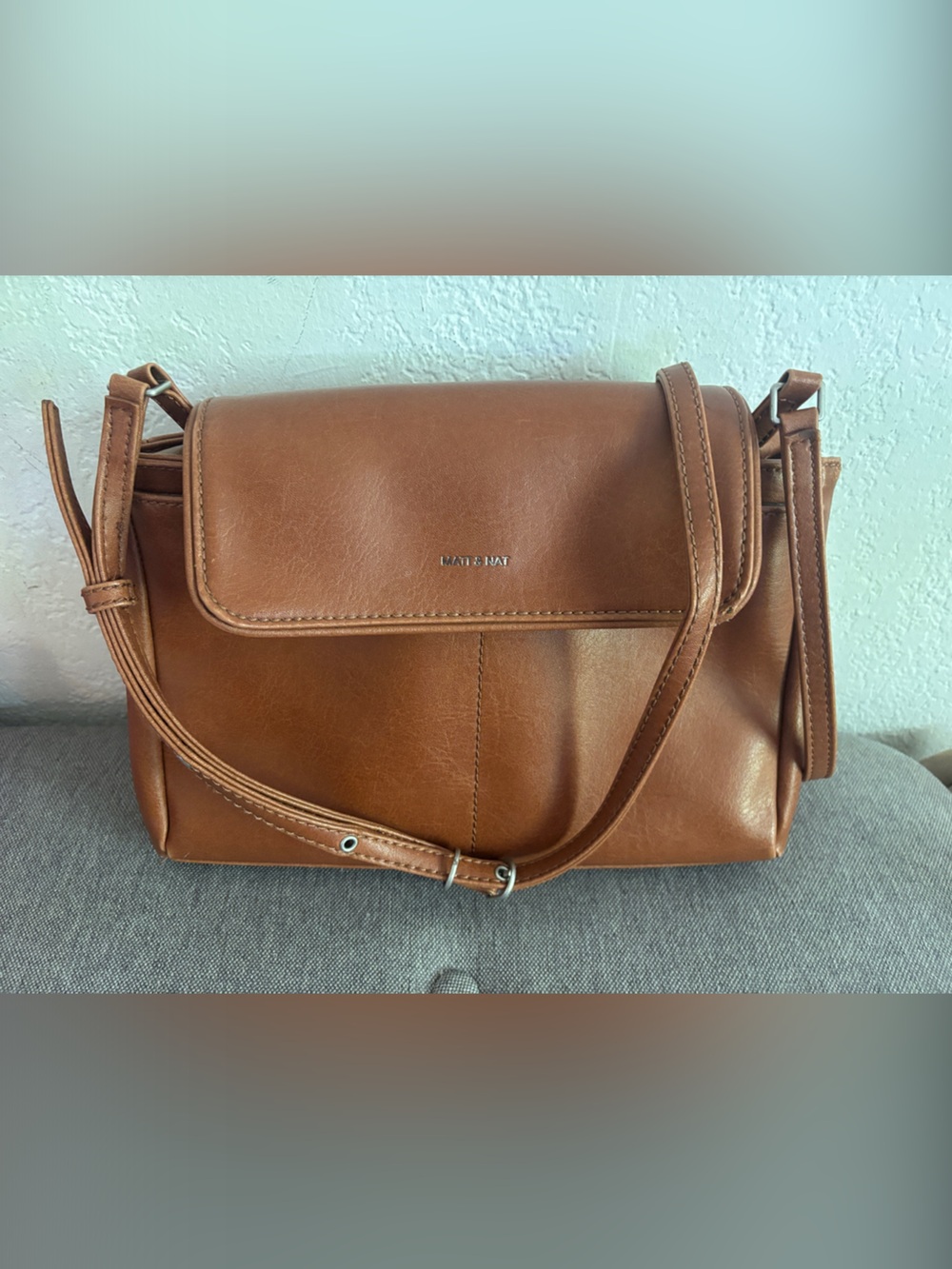 Matt & Nat Tan Leather-Look Crossbody Bag